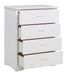 Homelegance Galen 4 Drawer Chest in White B2053W-9 - One Stop Furniture