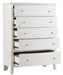 Homelegance Cotterill Chest in Antique White 1730WW-9 - One Stop Furniture