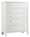 Homelegance Cotterill Chest in Antique White 1730WW-9 - One Stop Furniture
