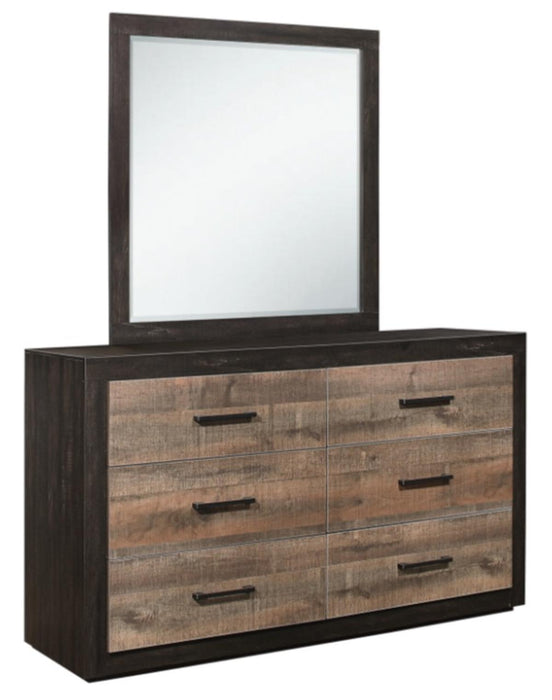 Homelegance Miter Mirror in Rustin Mahogany & Dark Ebony 1762-6 - One Stop Furniture