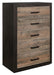 Homelegance Miter Chest in Rustin Mahogany & Dark Ebony 1762-9 - One Stop Furniture
