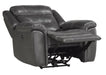 Homelegance Furniture Danio Power Double Reclining Chair with Power Headrests in Dark Gray 9528DGY-1PWH - One Stop Furniture