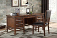 Homelegance Frazier Executive Desk in Brown Cherry 1649-17 - One Stop Furniture