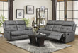 Homelegance Furniture Lambent Double Reclining Loveseat in Dark Gray - One Stop Furniture