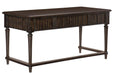 Homelegance Cardano Writing Desk w/ 3 Working Drawers in Charcoal 1689-16 - One Stop Furniture