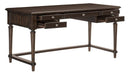 Homelegance Cardano Writing Desk w/ 3 Working Drawers in Charcoal 1689-16 - One Stop Furniture