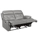 Homelegance Furniture Lambent Double Reclining Loveseat in Gray - One Stop Furniture