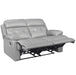 Homelegance Furniture Lambent Double Reclining Loveseat in Silver Gray - One Stop Furniture