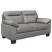 Homelegance Furniture Denizen Loveseat in Gray 9537GRY-2 - One Stop Furniture