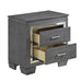 Homelegance Allura Nightstand in Gray 1916GY-4 - One Stop Furniture