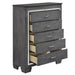 Homelegance Allura Chest in Gray 1916GY-9 - One Stop Furniture