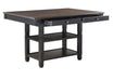 Homelegance Baywater Counter Height Table in Natural and Black 5705BK-36 - One Stop Furniture