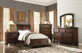 Homelegance Cumberland Full Sleigh Platform Bed with Footboard Storage in Brown Cherry 2159F-1* - One Stop Furniture