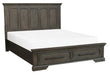Homelegance Taulon King Platform Bed with Footboard Storage in Dark Oak 5438K-1EK* - One Stop Furniture