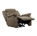 Homelegance Furniture Shola Power Reclining Chair in Chocolate - One Stop Furniture