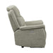 Homelegance Furniture Shola Power Reclining Chair in Gray - One Stop Furniture