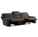 Homelegance Furniture Borneo Double Reclining Sofa in Chocolate - One Stop Furniture
