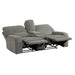 Homelegance Furniture Borneo Double Reclining Loveseat in Mocha - One Stop Furniture