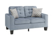 Homelegance Furniture Lantana Loveseat in Gray 9957GY-2 - One Stop Furniture