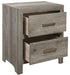 Homelegance Furniture Mandan 2 Drawer Nightstand in Weathered Gray 1910GY-4 - One Stop Furniture