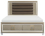 Homelegance Furniture Loudon Queen Platform with Storage Bed in Champagne Metallic 1515-1* - One Stop Furniture