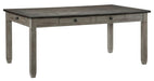 Homelegance Granby Dining Table in Coffee and Antique Gray 5627GY-72 - One Stop Furniture