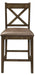 Homelegance Furniture Levittown Counter Height Chair in Brown (Set of 2) 5757-24 - One Stop Furniture
