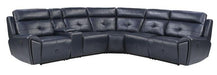 Homelegance Furniture Avenue Armless Reclining Chair in Navy 9469NVB-AR - One Stop Furniture
