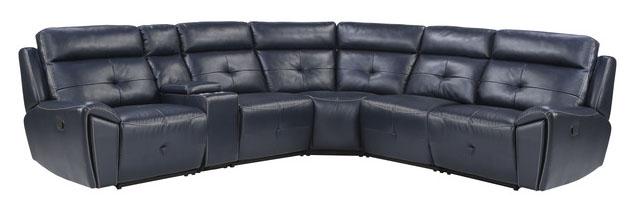 Homelegance Furniture Avenue Armless Reclining Chair in Navy 9469NVB-AR - One Stop Furniture