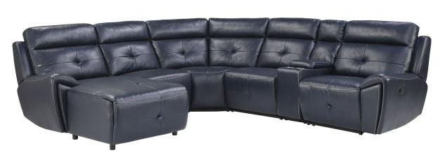 Homelegance Furniture Avenue Right Side Reclining Chair in Navy 9469NVB-RR - One Stop Furniture