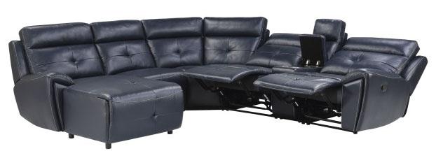 Homelegance Furniture Avenue Right Side Reclining Chair in Navy 9469NVB-RR - One Stop Furniture