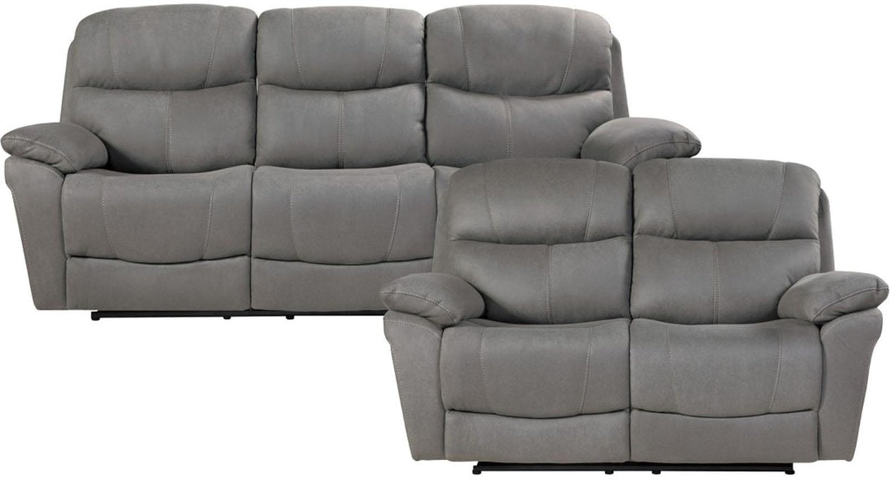 Homelegance Furniture Longvale Double Reclining Loveseat with Power Headrests - One Stop Furniture