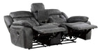 Homelegance Furniture Madrona Hill Double Reclining Loveseat in Gray 9989GY-2 - One Stop Furniture