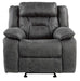 Homelegance Furniture Madrona Hill Glider Reclining Chair in Gray 9989GY-1 - One Stop Furniture
