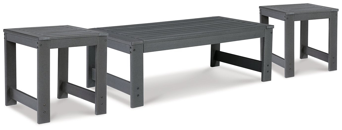 Amora 3-Piece Outdoor Occasional Table Package