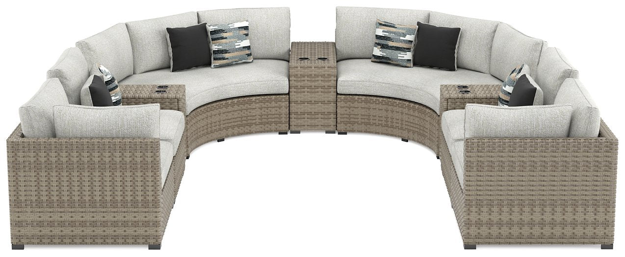 Calworth 9-Piece Outdoor Sectional - One Stop Furniture