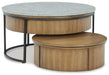 Fridley Gray/Brown/Black Nesting Coffee Table (Set of 2) image