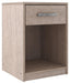 Flannia - Gray - One Drawer Night Stand image