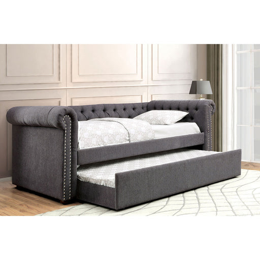 Leanna Gray Queen Daybed w/ Trundle, Gray image
