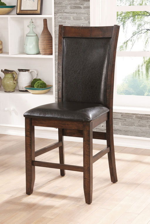MEAGAN II Brown Cherry/Espresso Counter Ht. Chair (2/CTN) image