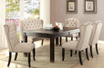SANIA Table + 4 Chairs + 2-Seater Bench image