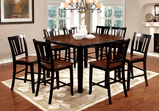 DOVER II Black/Cherry 9 Pc. Counter Ht. Dining Table Set image