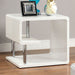 Ninove I White/Chrome End Table image