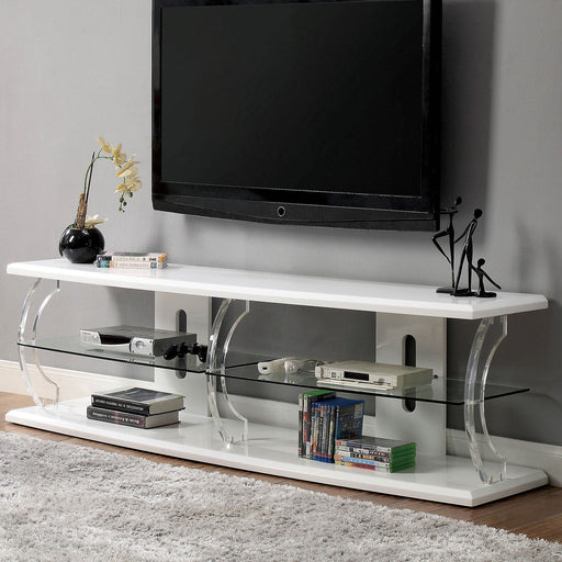 Ernst White/Clear 72" TV Stand image