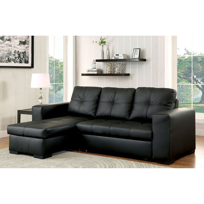 DENTON Sectional, Black image