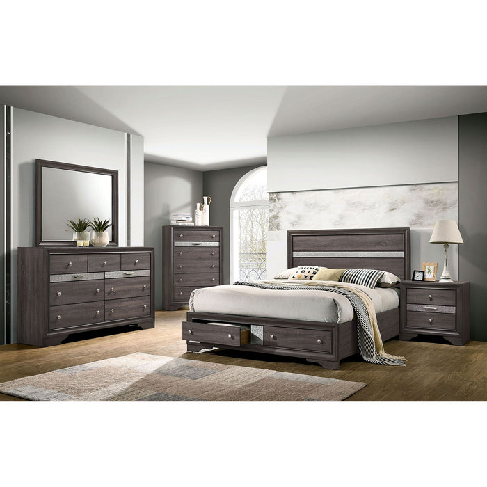 Chrissy Gray 5 Pc. Queen Bedroom Set w/ 2NS image