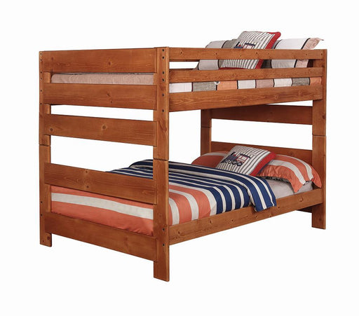 Wrangle Hill Amber Wash Full over Full Bunk Bed image