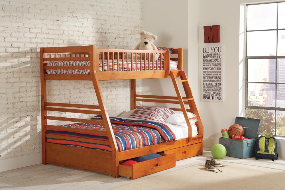 Ashton Honey Twin over Full Bunk Bed image
