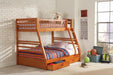 Ashton Honey Twin over Full Bunk Bed image