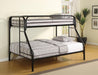 Morgan  Twin over Full Black Bunk Bed image